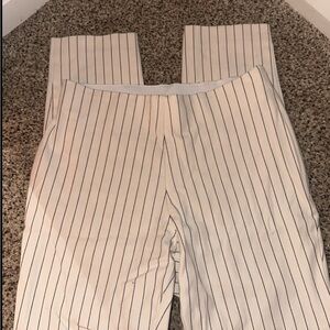 a new day Ivory Pants with Black Pinstripes